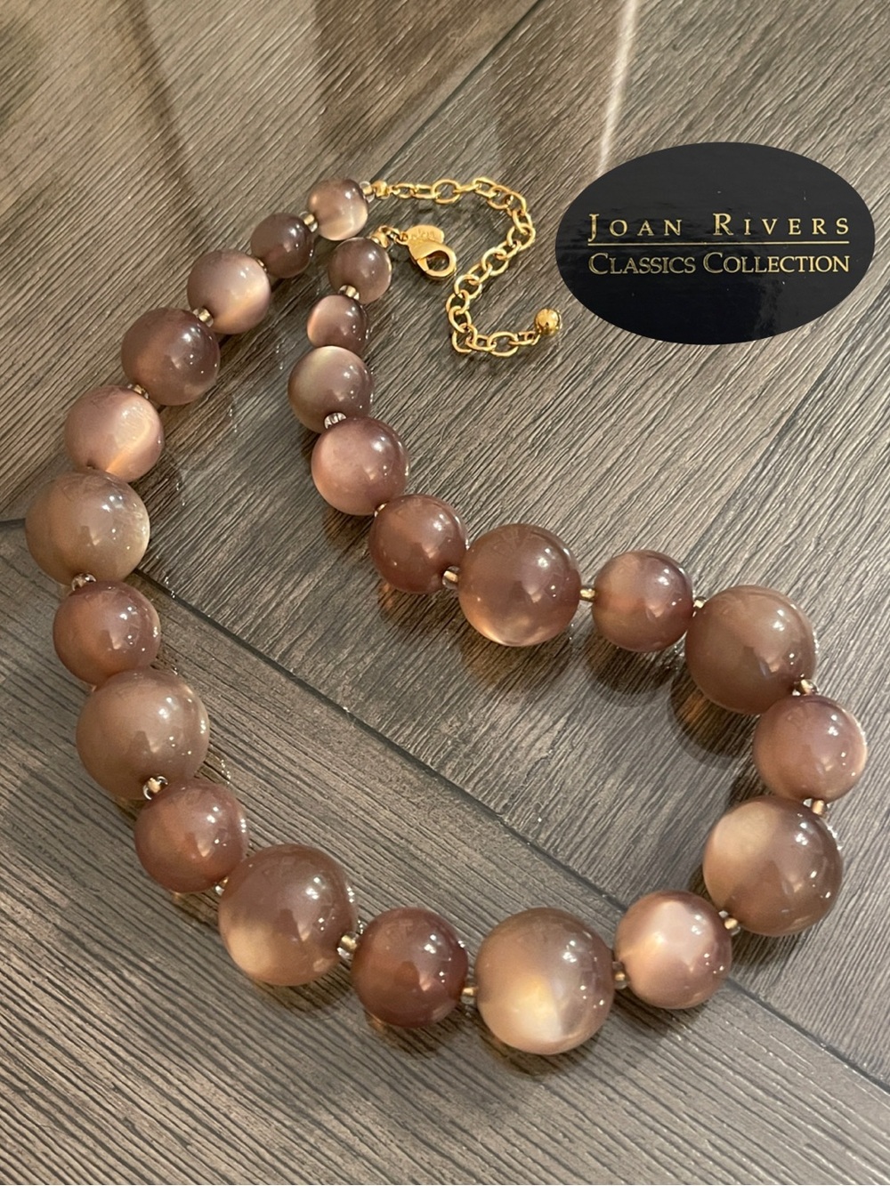 Joan Rivers Classic Collection Moonglow - Cat’s Eye Large Beaded Necklace